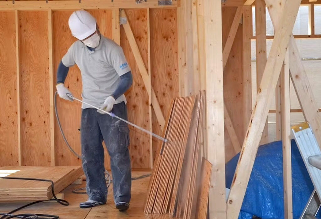 atelier Ming i-works4.0 自然素材の家 防蟻材塗布